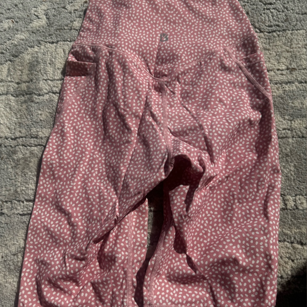 BuffBunny Pink Bossy Print Patterned Bike Shorts with Pockets!